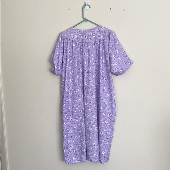Purple Floral Women's Nightgown - Picture 6 of 6